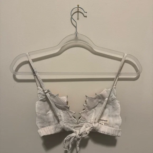 Mara Hoffman Floral Embroidered White Shorts and Tank (swim) set size 2 / Small - Picture 8 of 12